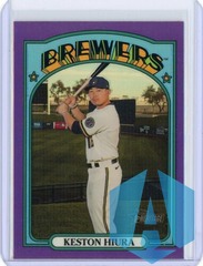 2021 Topps Heritage Keston Huira #177 Purple Chrome